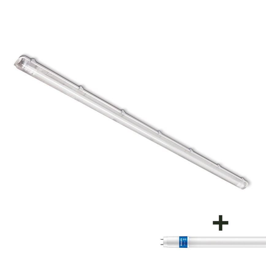 Индустриална флуоресцентна лампа 1xG13/230V IP65 + LED Флуоресцентна тръба със сензор Philips MASTER T8 G13/24W