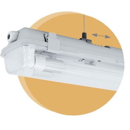 Индустриална флуоресцентна лампа LIMEA T8 2xG13/10W/230V IP65 1500mm
