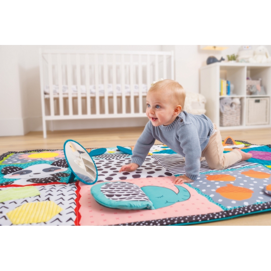 Infantino - Детско килимче за игра MAXI ZOO