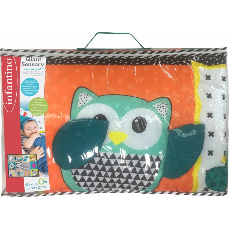 Infantino - Детско килимче за игра MAXI ZOO