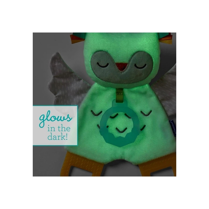 Infantino - Нощна лампа със светеща играчка за гушкане Owl