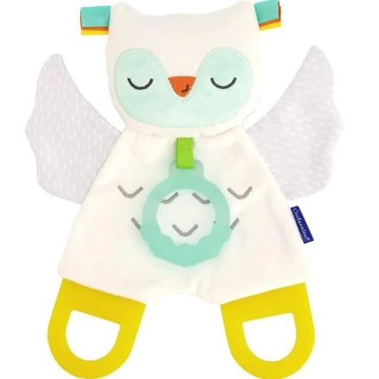 Infantino - Нощна лампа със светеща играчка за гушкане Owl