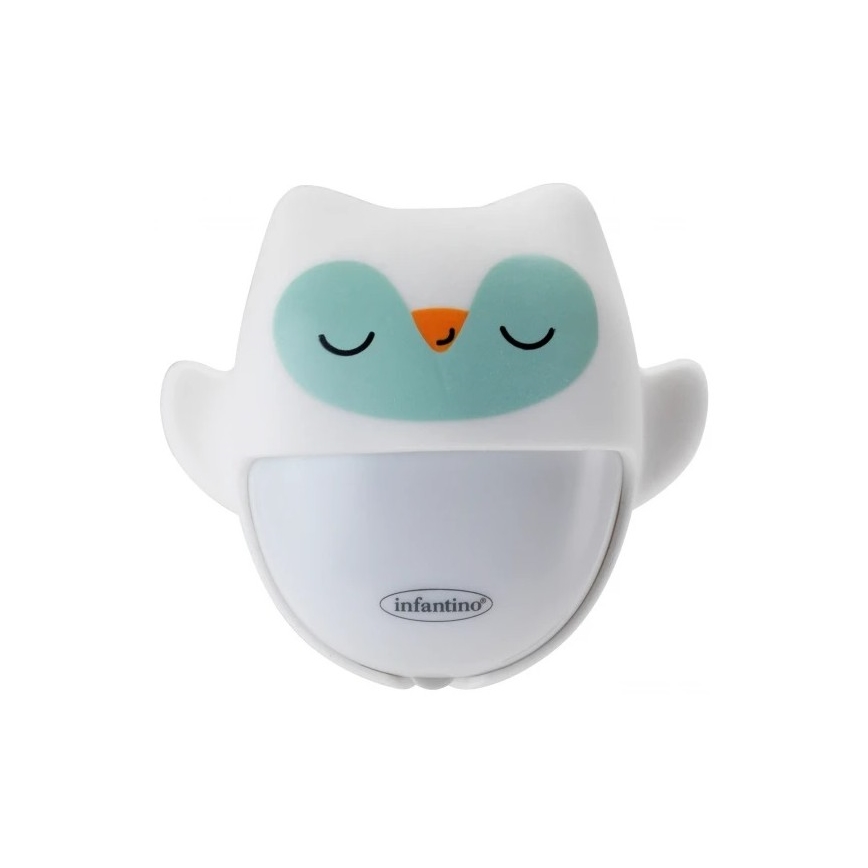 Infantino - Нощна лампа със светеща играчка за гушкане Owl