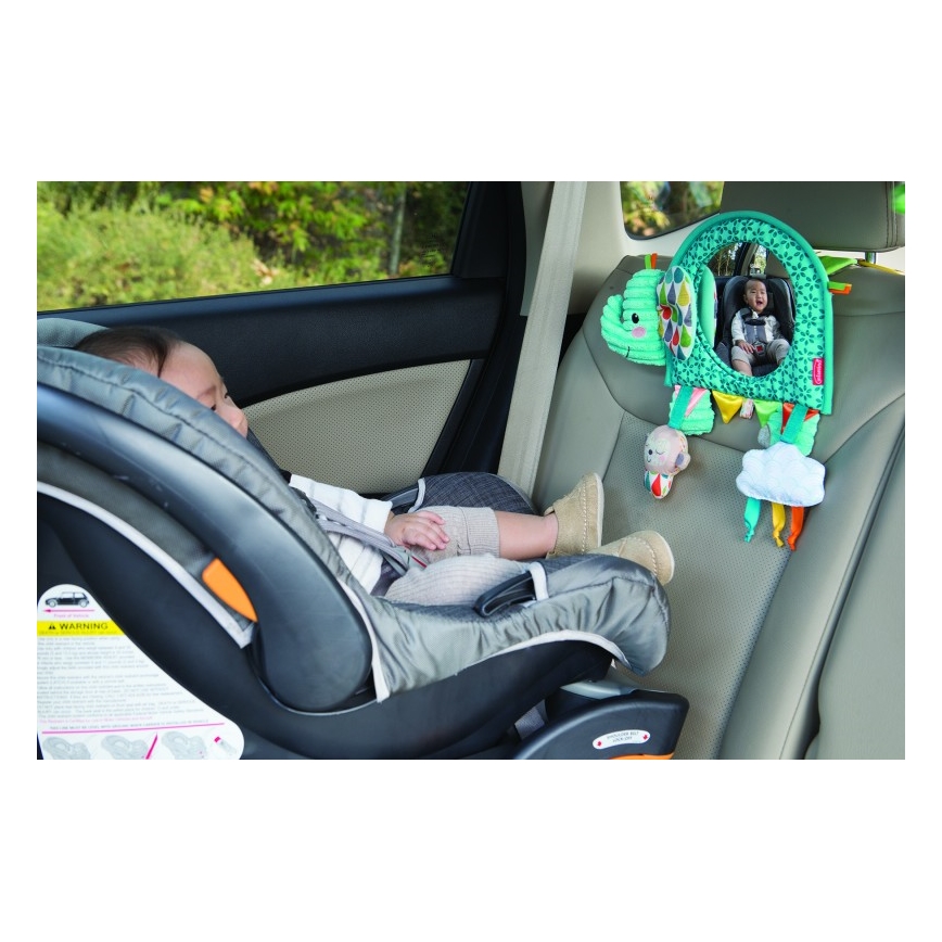 Infantino - Висяща играчка с активности и огледало слон