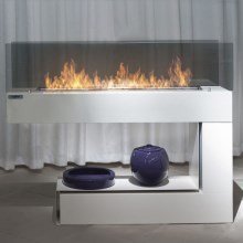 InFire - BIO камина 110x85,5 см 3kW бяла