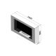 InFire - Стенна BIO камина 100x56 см 3kW бяла