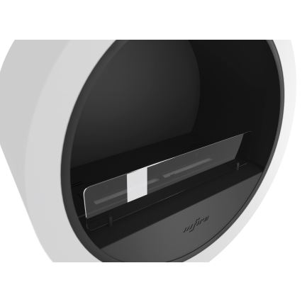 InFire - Висяща BIO камина Ø 70 см 3kW бяла