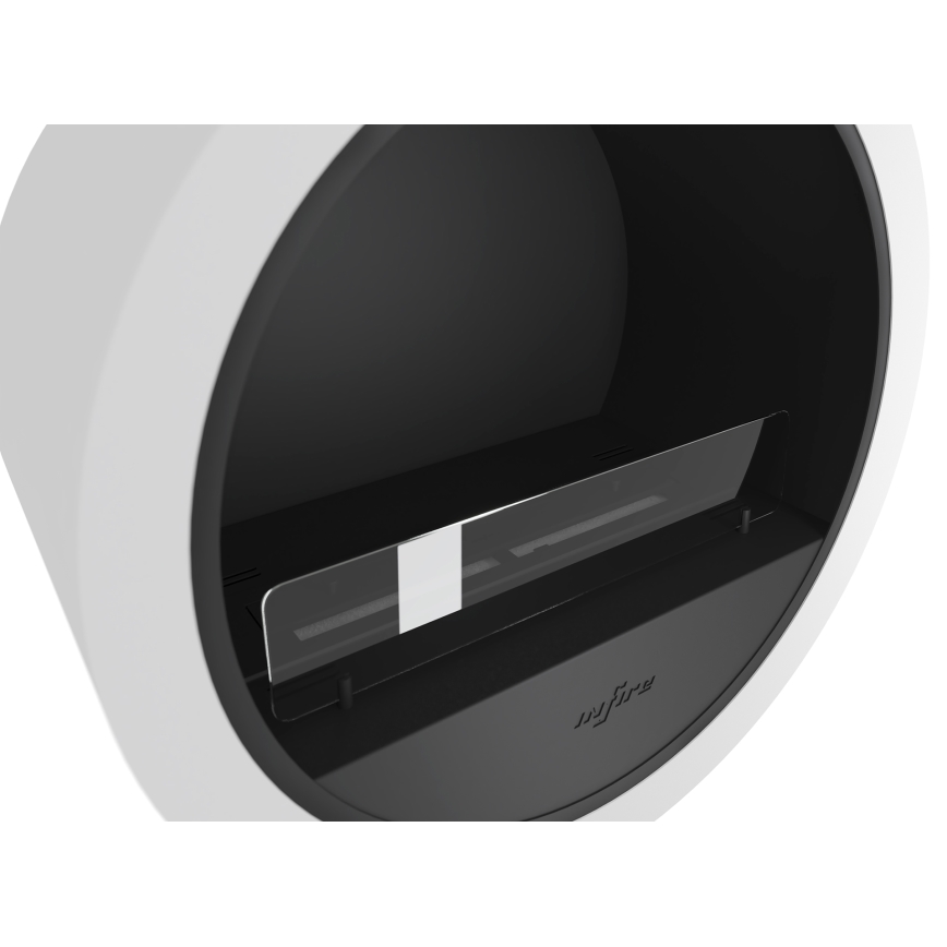 InFire - Висяща BIO камина Ø 70 см 3kW бяла