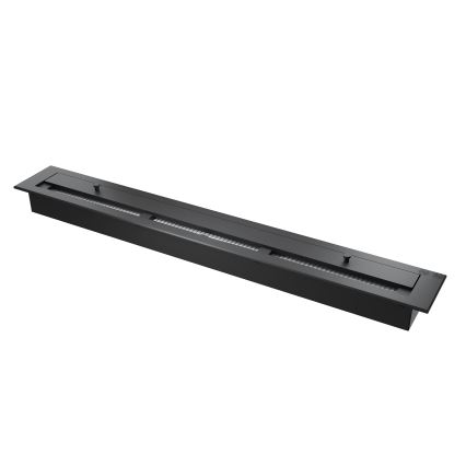 InFire - Ъглова BIO камина 110x45 см 3kW черна