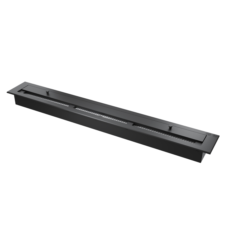 InFire - Ъглова BIO камина 110x45 см 3kW черна