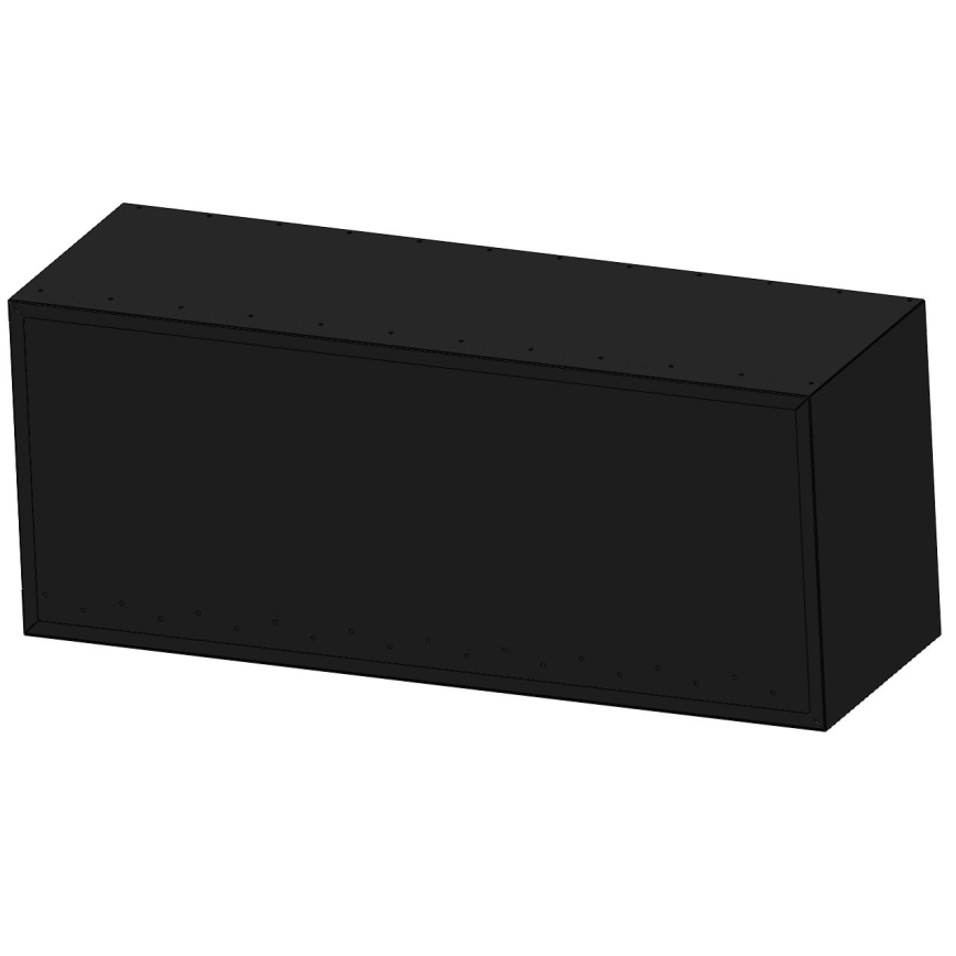 InFire - Ъглова BIO камина 110x45 см 3kW черна