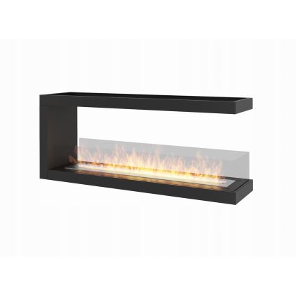 InFire - Ъглова BIO камина 120x50 см 3kW бифациална