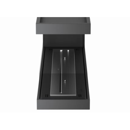 InFire - Ъглова BIO камина 120x50 см 3kW бифациална