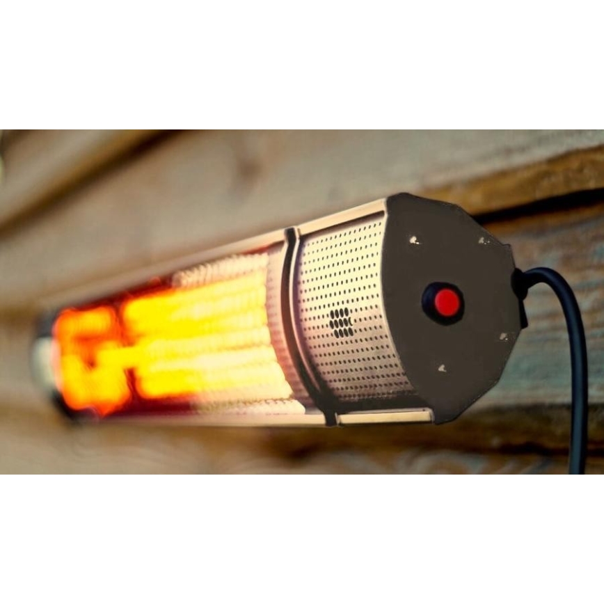 Инфрачервен нагревател 1000/2000W/230V IP55 + дистанционно управление