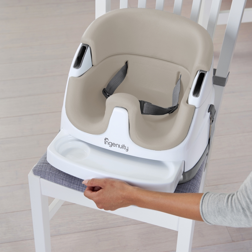 Ingenuity - Booster seat 2в1 BABY BASE бежов