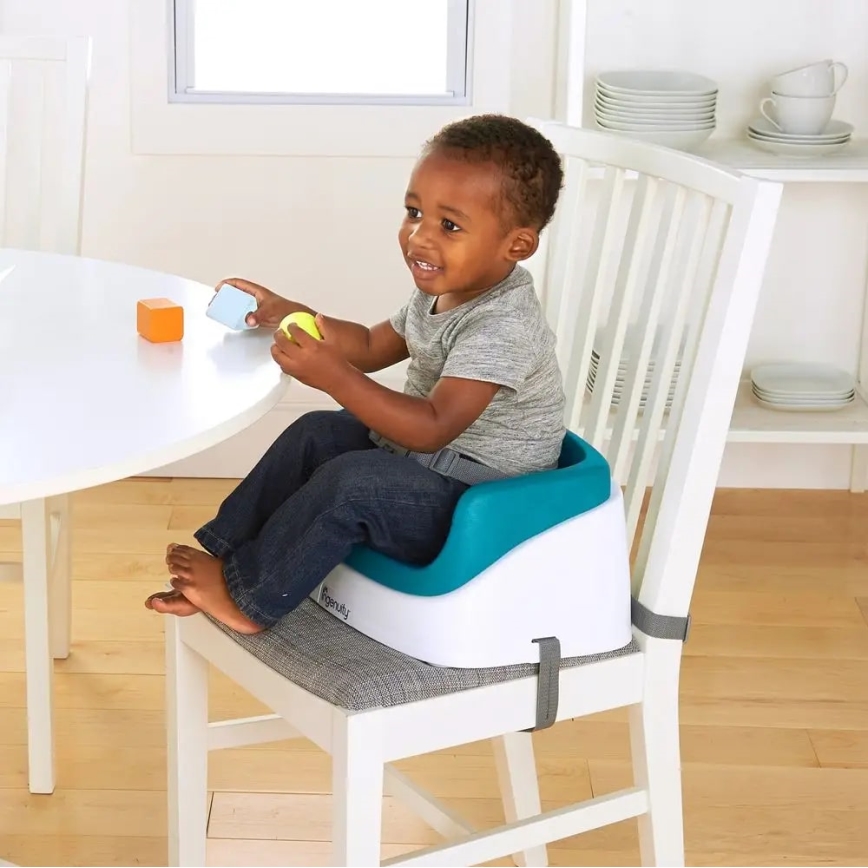 Ingenuity - Повдигащо столче за трапезна маса 2в1 SMARTCLEAN TODDLER синьо