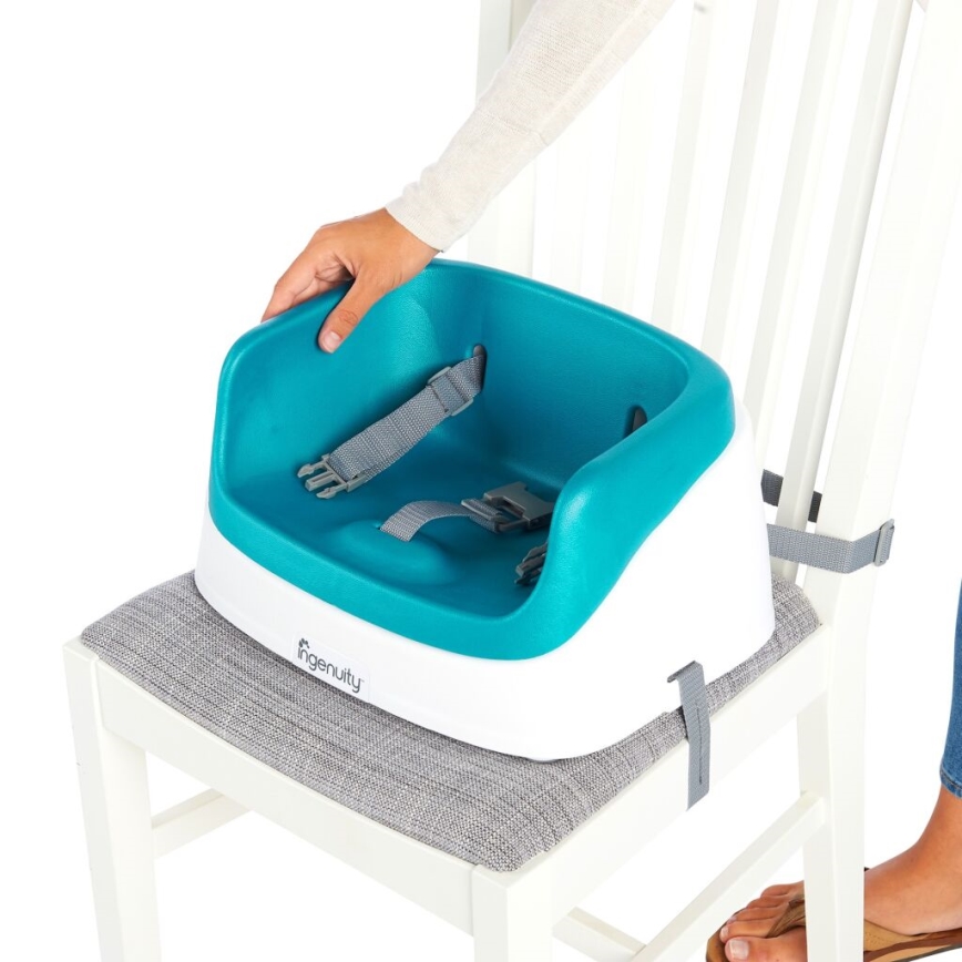 Ingenuity - Повдигащо столче за трапезна маса 2в1 SMARTCLEAN TODDLER синьо