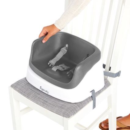 Ingenuity - Повдигащо столче за трапезна маса 2в1 SMARTCLEAN TODDLER сиво