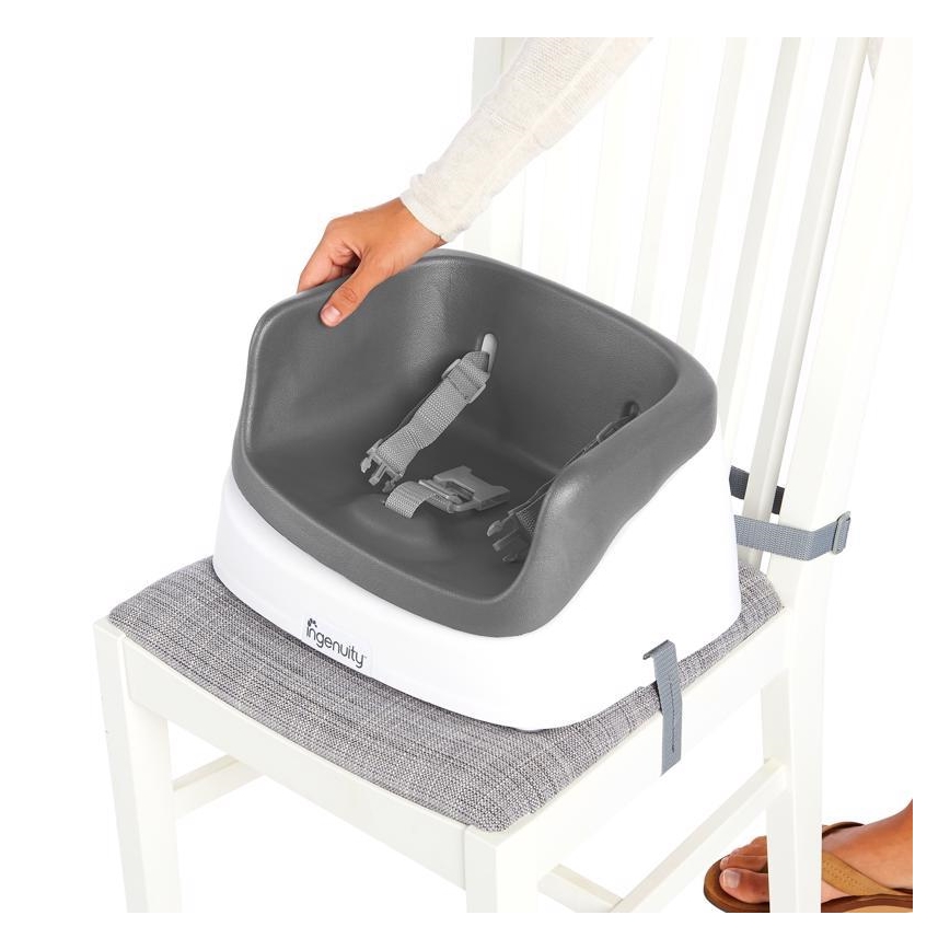 Ingenuity - Повдигащо столче за трапезна маса 2в1 SMARTCLEAN TODDLER сиво