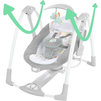 Ingenuity - Вибрираща бебешка люлка с мелодия 2в1 WIMBERLY 4xD + 1xC