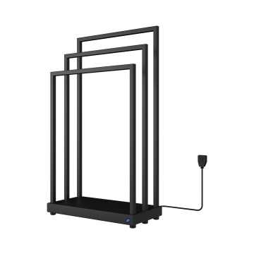 Instal Projekt - Електрически сушилник за хавлии MOBE 105 W 90x50 см, черен