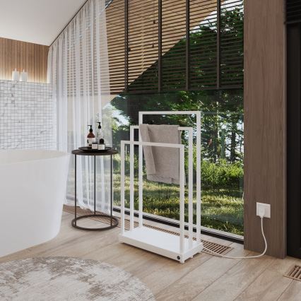 Instal Projekt - Електрически сушилник за кърпи MOBE 105W 90x50 cm бял