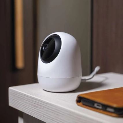 Интелигентен интериор swivel камера със сензор за движение GoSmart 5V Wi-Fi Tuya бял