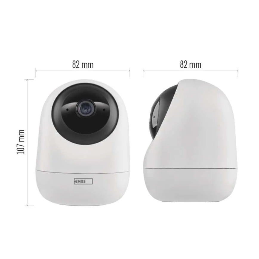 Интелигентен интериор swivel камера със сензор за движение GoSmart 5V Wi-Fi Tuya бял