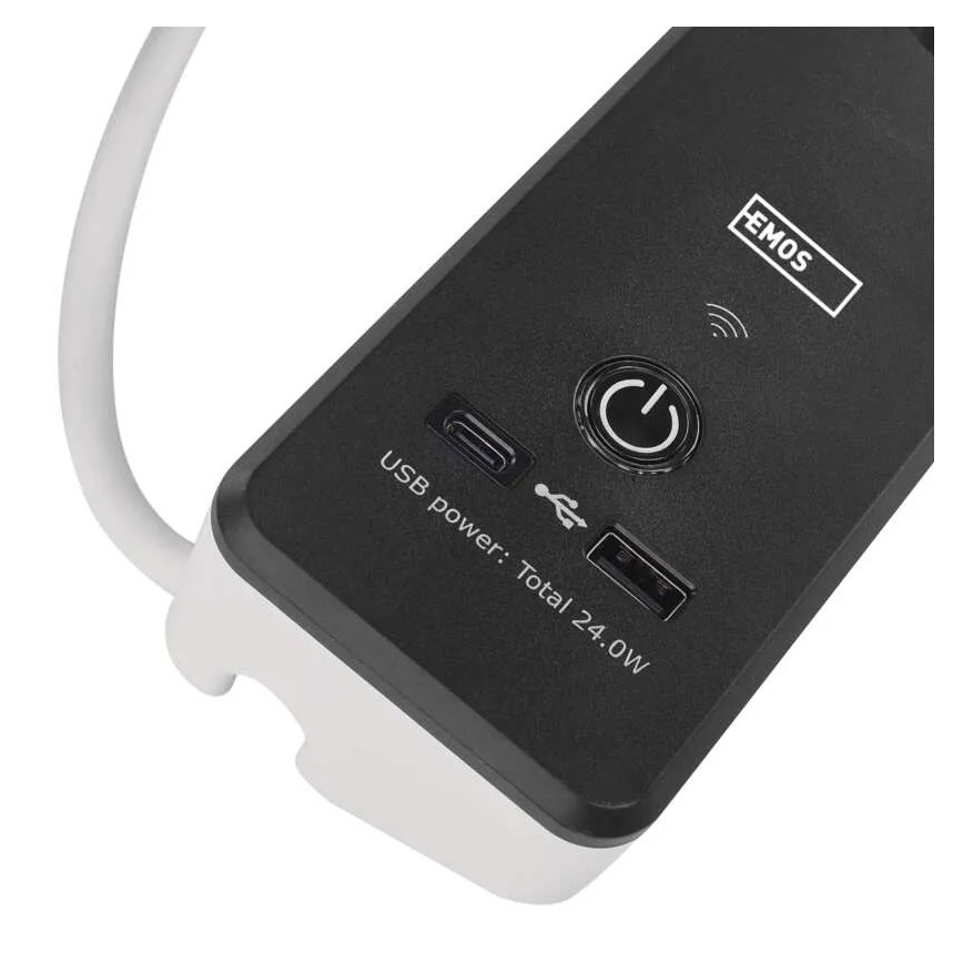 Интелигентен разширение кабел с превключвател GoSmart 4Z + 1xUSB-A + 1xUSB-C 2 m Wi-Fi Tuya
