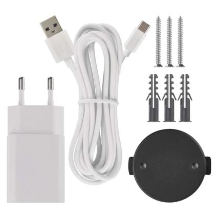 Умна вътрешна въртяща се камера с датчик за движение GoSmart 5V Wi-Fi Tuya бяла