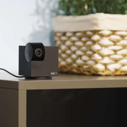 Умна вътрешна въртяща се камера с датчик за движение GoSmart 5V Wi-Fi Tuya черна