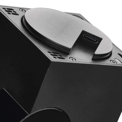 Умна вътрешна въртяща се камера с датчик за движение GoSmart 5V Wi-Fi Tuya черна