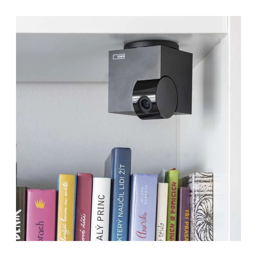 Умна вътрешна въртяща се камера с датчик за движение GoSmart 5V Wi-Fi Tuya черна