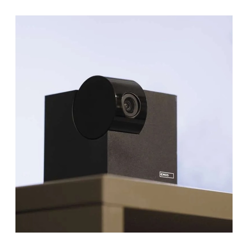 Умна вътрешна въртяща се камера с датчик за движение GoSmart 5V Wi-Fi Tuya черна