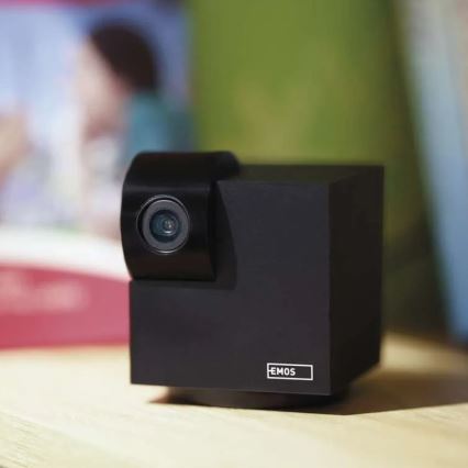 Умна вътрешна въртяща се камера с датчик за движение GoSmart 5V Wi-Fi Tuya черна