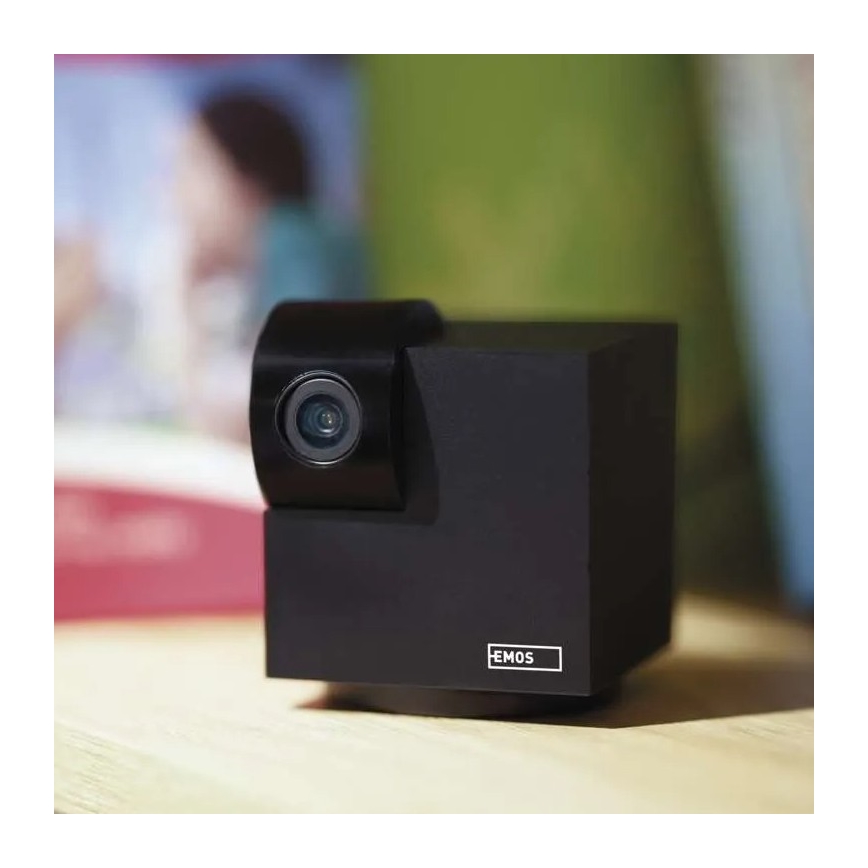 Умна вътрешна въртяща се камера с датчик за движение GoSmart 5V Wi-Fi Tuya черна