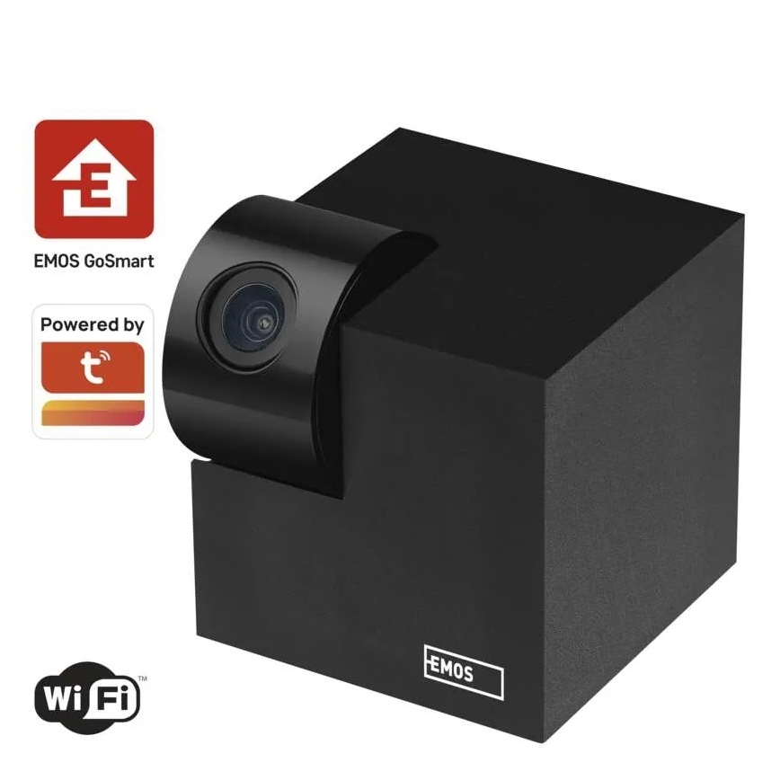 Умна вътрешна въртяща се камера с датчик за движение GoSmart 5V Wi-Fi Tuya черна