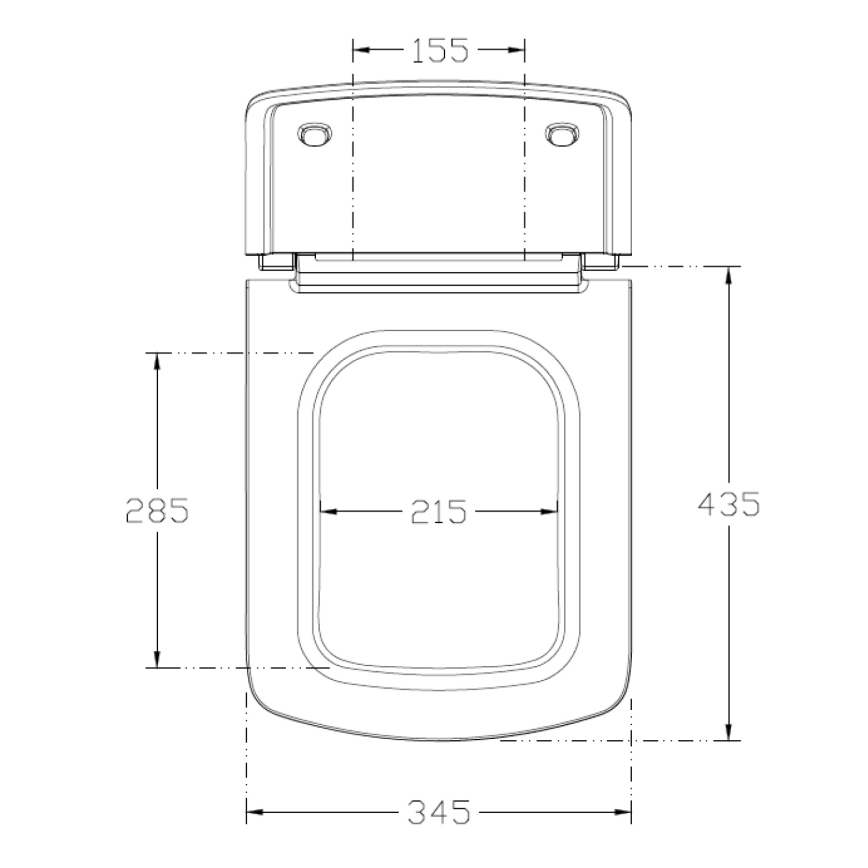Isvea - бяла тоалетна седалка SoftClose PURITY