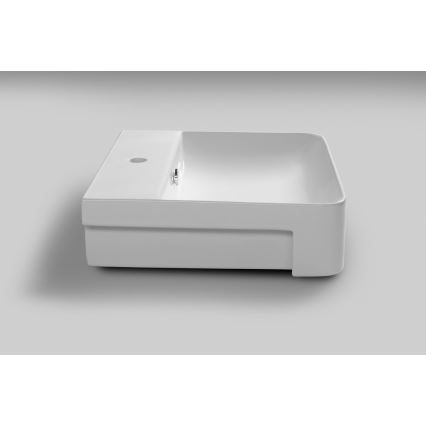 Isvea - Полувграден умивалник SOTT AQUA 59x49 cm керамика/бял