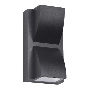 ITALUX - LED Екстериорен аплик EDGAR 2xLED/3W/230V IP54 3000K черен