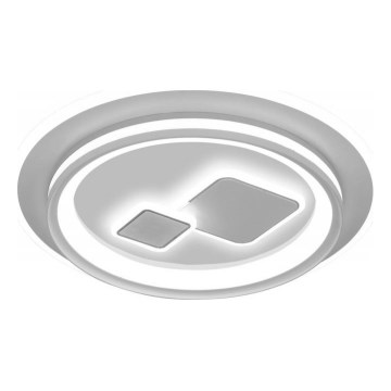 ITALUX - LED плафон PARCO LED/55W/230V 3000-6500K Ø 50 см бял с възможност за димиране + дистанционно управление
