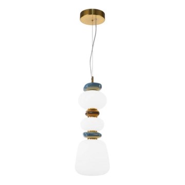 ITALUX - LED полилей на кабел EVANS LED/15W/230V 3000K златист/син