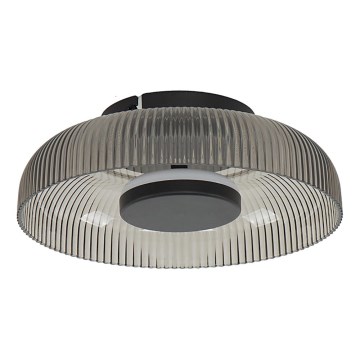 ITALUX - LED таванно осветително тяло PASSO LED/8W/230V 3000K диаметър 25 см опушено черно