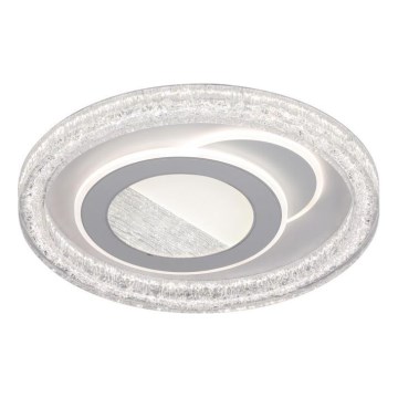 ITALUX - LED таванно осветително тяло TEMPIO, с възможност за димиране, 55 W, 230 V, 3000–6500 K, Ø 50 см, бяло, с дистанционно управление