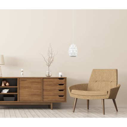 ITALUX - Пендел HARLEY 1xE27/40W/230V бял