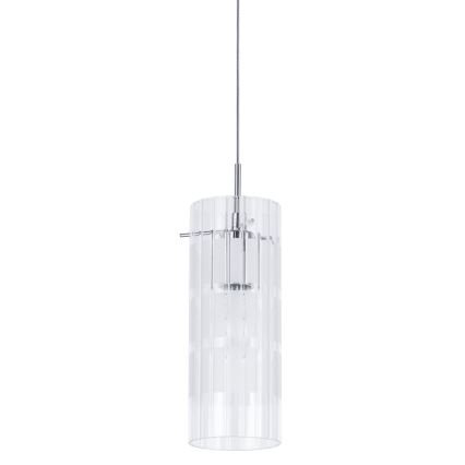 ITALUX - Пендел MAX 1xE27/60W/230V лъскав хром/прозрачен