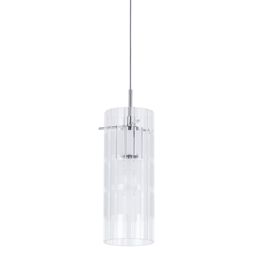 ITALUX - Пендел MAX 1xE27/60W/230V лъскав хром/прозрачен