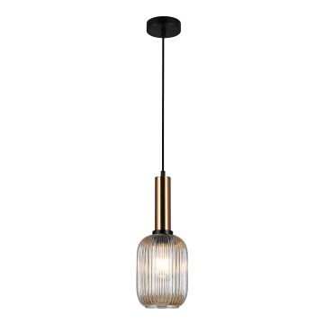 ITALUX - Пендел ANTIOLA 1xE27/40W/230V Ø 15 см бронзов