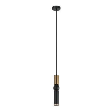 ITALUX - Пендел ISIDORA 1xGU10/25W/230V черен/бронзов