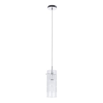 ITALUX - Пендел MAX 1xE27/60W/230V лъскав хром/прозрачен